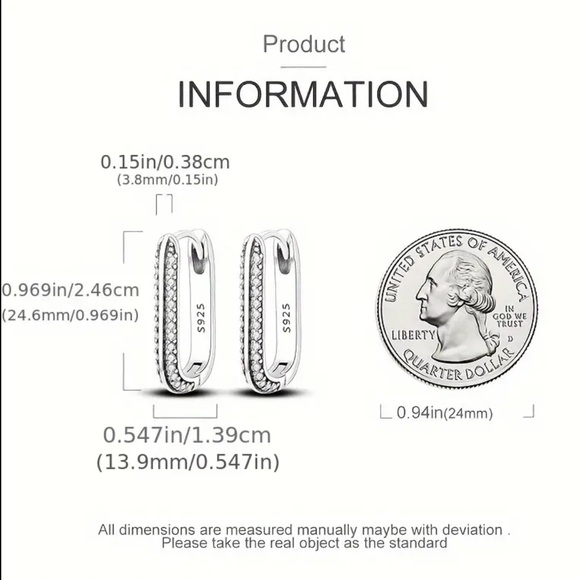 🆕 Sterling Silver Earrings - Picture 4 of 4